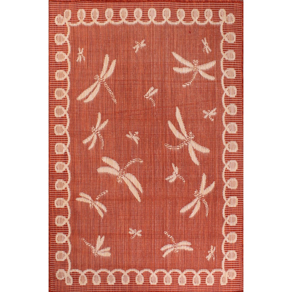 Outdoor Dragonfly Rugs in Natural by Rugstyle